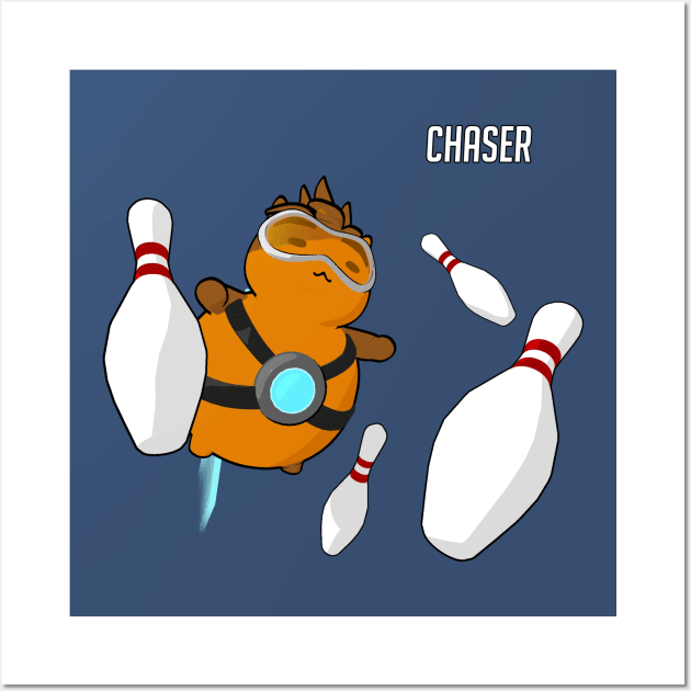 Chaser Bowling Ball - Katsuwatch Wall Art by dillongoo